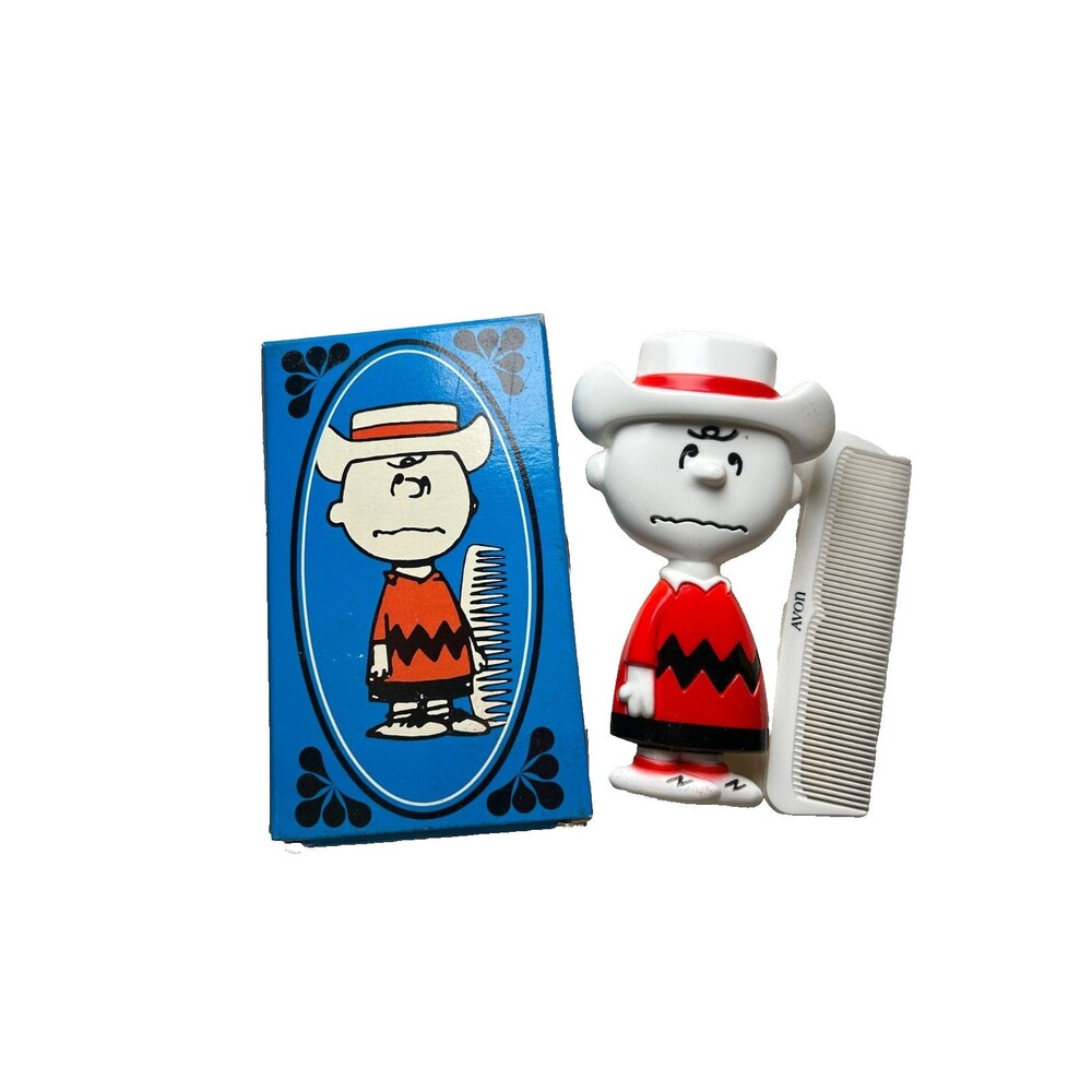 NEW IN BOX Vintage Avon Peanuts Charlie Brown Brush and Comb Set